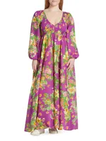 Smocked Floral Maxi Dress