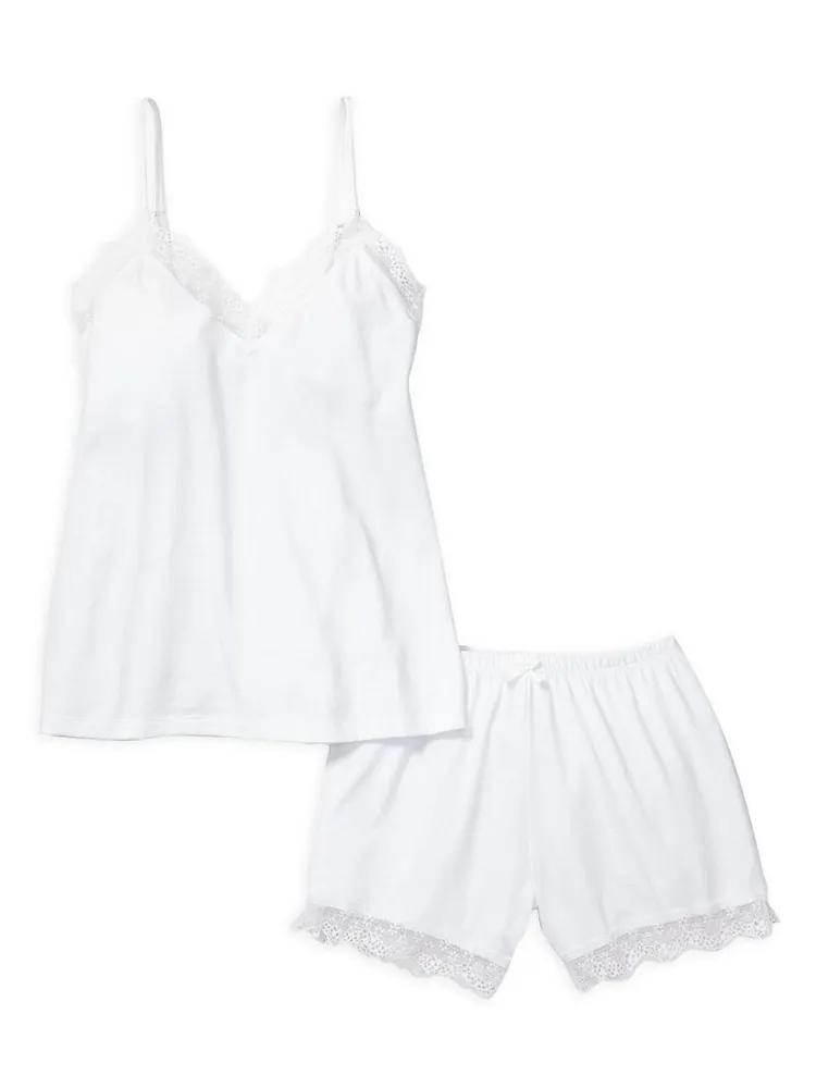 2-Piece Lace-Trim Camisole & Shorts Set