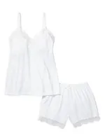 2-Piece Lace-Trim Camisole & Shorts Set