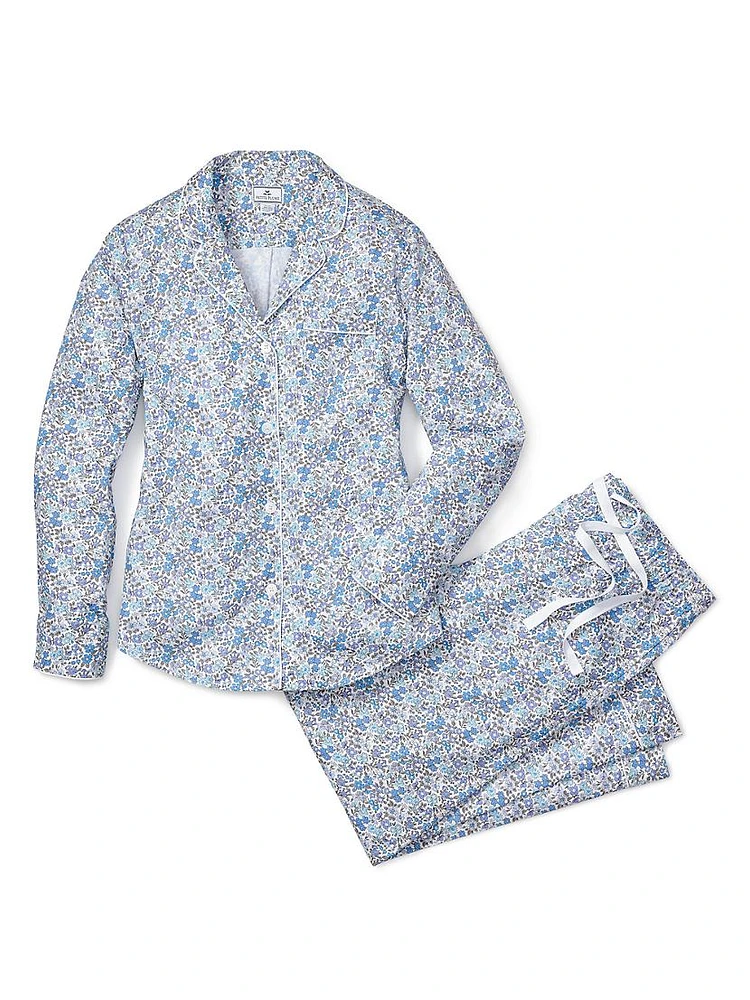 2-Piece Fleur D'azur Pajama Set