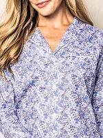 2-Piece Fleur D'azur Pajama Set