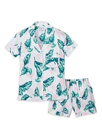 St. Tropez Palm Print 2-Piece Pajama Set