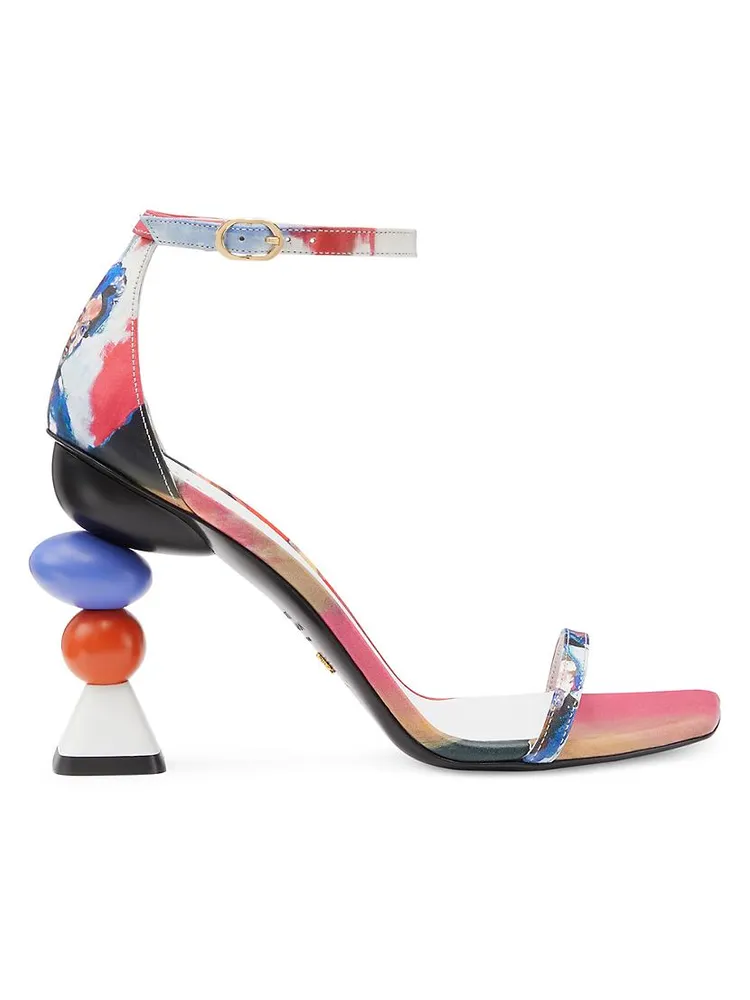 SW x KIDSUPER Nudistcurve 100MM Multicolored Leather Sandals