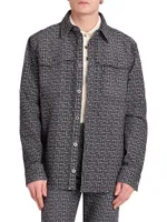 Jacquard Monogram Denim Shirt