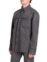 Jacquard Monogram Denim Shirt