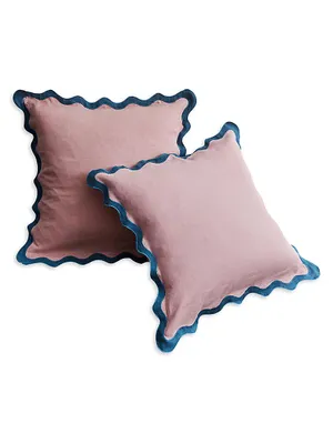 Scalloped European Pillowcases (Set of Two)