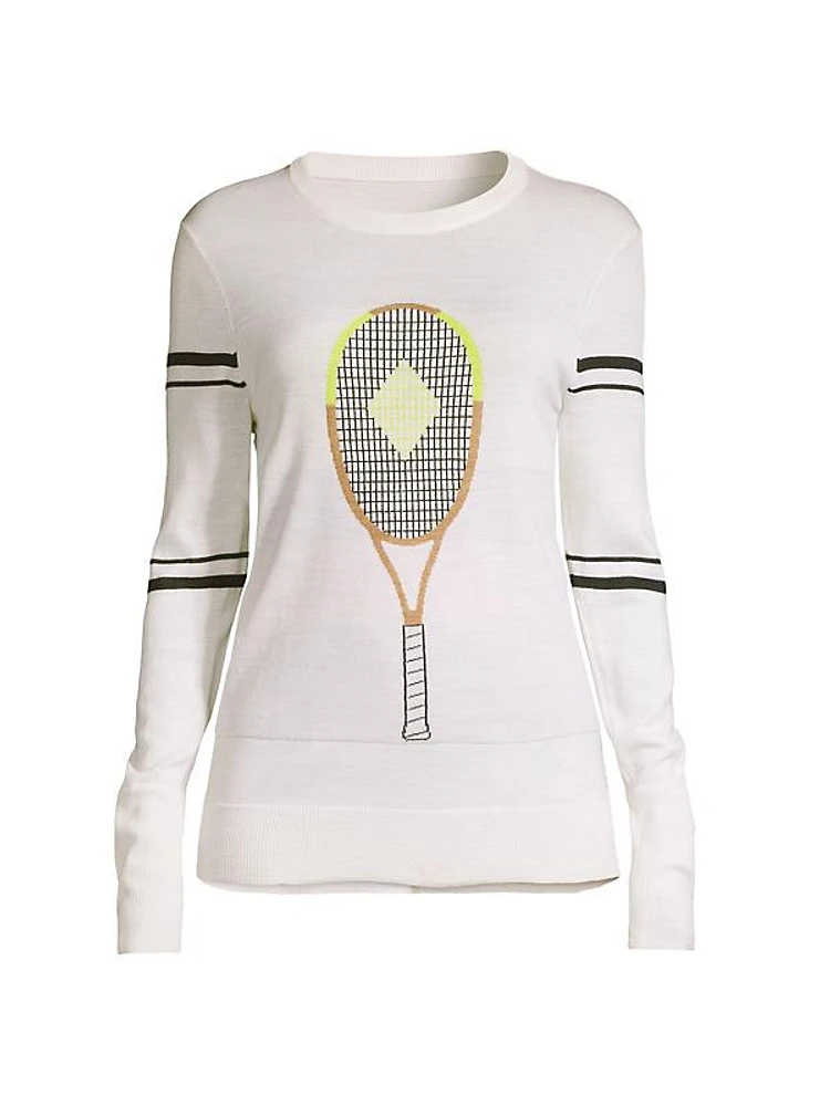 The Racquet Merino Wool Sweater