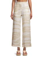 Zoe Linen Wide-Leg Trousers