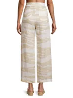 Zoe Linen Wide-Leg Trousers