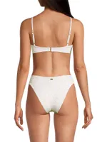 Belize Jacquard Halter Bikini Top