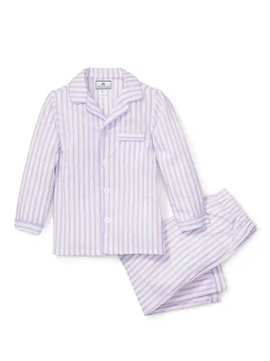 Little Girl's & French Ticking Pajama Set