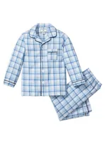 Baby Boy's, Little Boy's & Seafarer Tartan Pajama Set