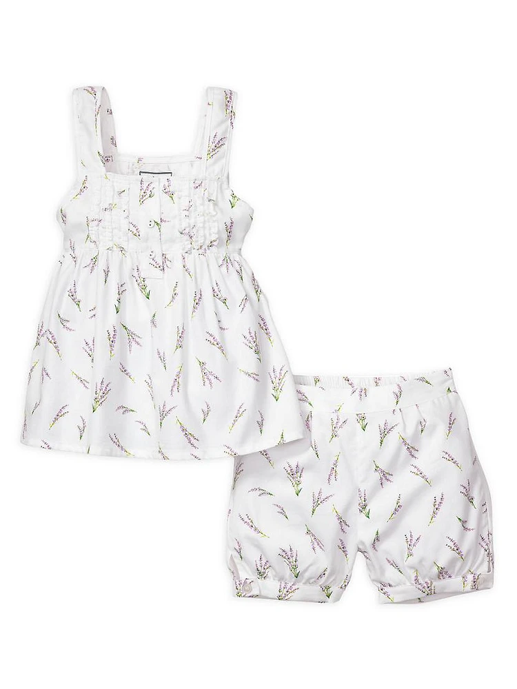 Baby Girl's, Little Girl's & Fields Of Provence Charlotte Short Set