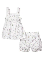 Baby Girl's, Little Girl's & Fields Of Provence Charlotte Short Set