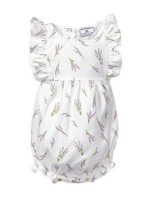 Baby Girl's Fields Of Provence Ruffled Romper