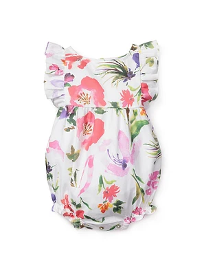 Baby Girl's Gardens of Giverny Bubble Romper