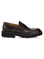 COLLECTION Chunky Leather Penny Loafers