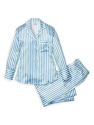 Silk Stripe Pajama Set