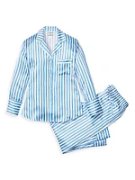 Silk Stripe Pajama Set
