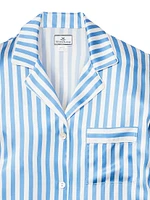 Silk Stripe Pajama Set
