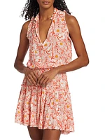 Clara Floral Self-Tie Minidress