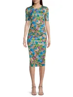 Delina Floral Sheath Dress