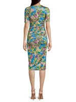 Delina Floral Sheath Dress