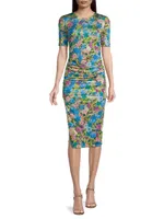 Delina Floral Sheath Dress