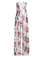 Lena Strapless Floral Jumpsuit