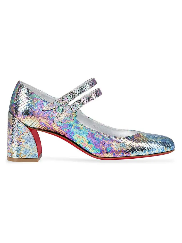 Shop Christian Louboutin Miss Jane 55 Patent Leather Pumps