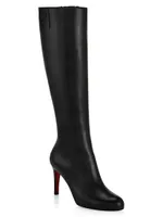 Pumppie 85MM Leather Knee-High Boots