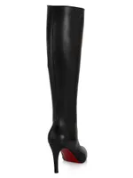 Pumppie 85MM Leather Knee-High Boots