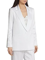 Denny Embellished Twill Single-Button Blazer