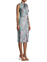 Tieneck Abstract Satin Dress