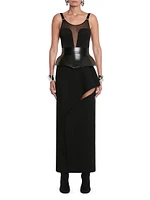 Leather Peplum Corset Belt