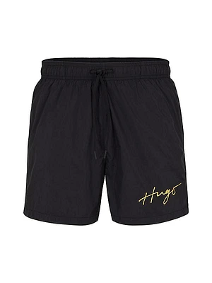 Swim Shorts With Handwritten Logo