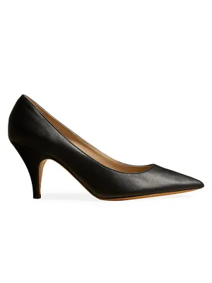 River 75MM Leather Pumps