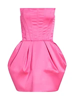 Kate Strapless Satin Minidress