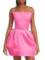 Kate Strapless Satin Minidress