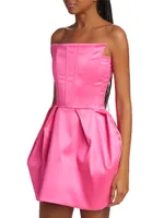 Kate Strapless Satin Minidress