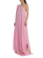 Sophia Asymmetric One-Shoulder Gown