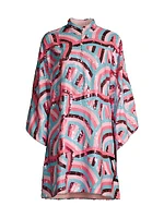 Swirl Sequin Mini Caftan