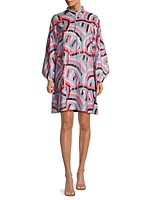 Swirl Sequin Mini Caftan