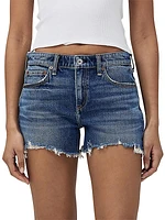 Dre Low-Rise Denim Shorts