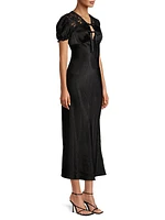 Satin Empire-Waist Maxi Dress