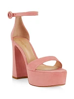 Holly 70MM Suede Platform Sandals