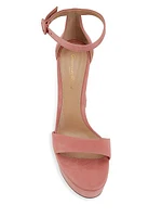 Holly 70MM Suede Platform Sandals