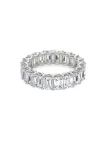 Eternity Bands 14K Gold & 5.00 TCW Lab-Grown Diamond Emerald Band