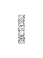 Eternity Bands 14K Gold & 5.00 TCW Lab-Grown Diamond Emerald Band