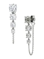 Vrai X Brides 14K White Gold & 1.85 TCW Lab-Grown Diamond Linked Tennis Earrings